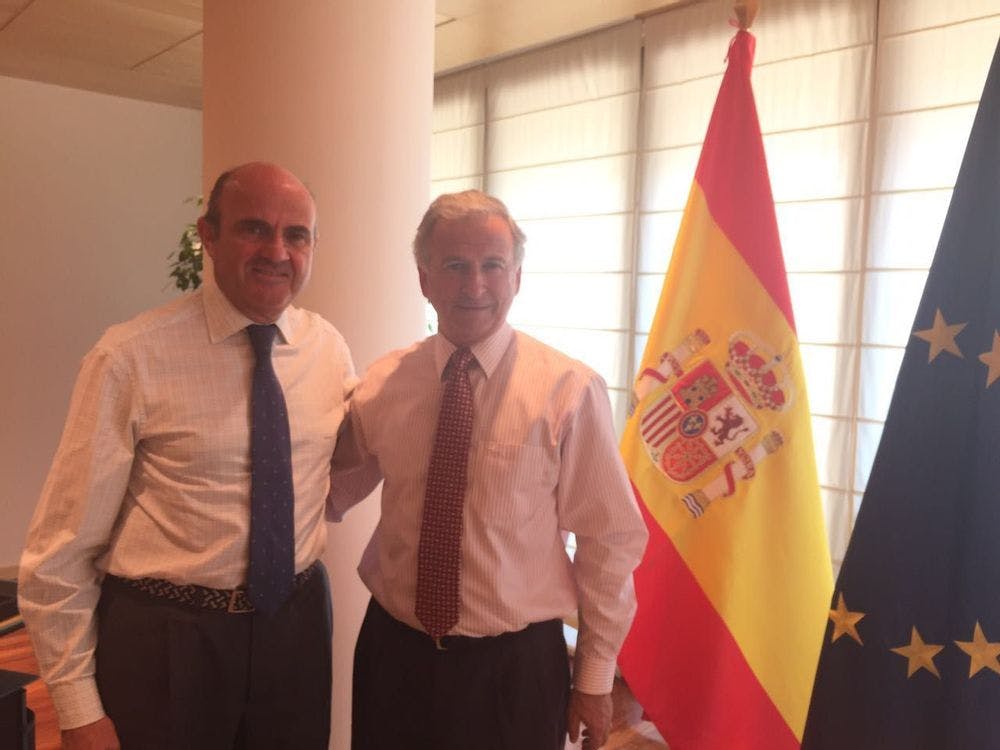 Felipe Larraín se reúne con ministro de Economía español