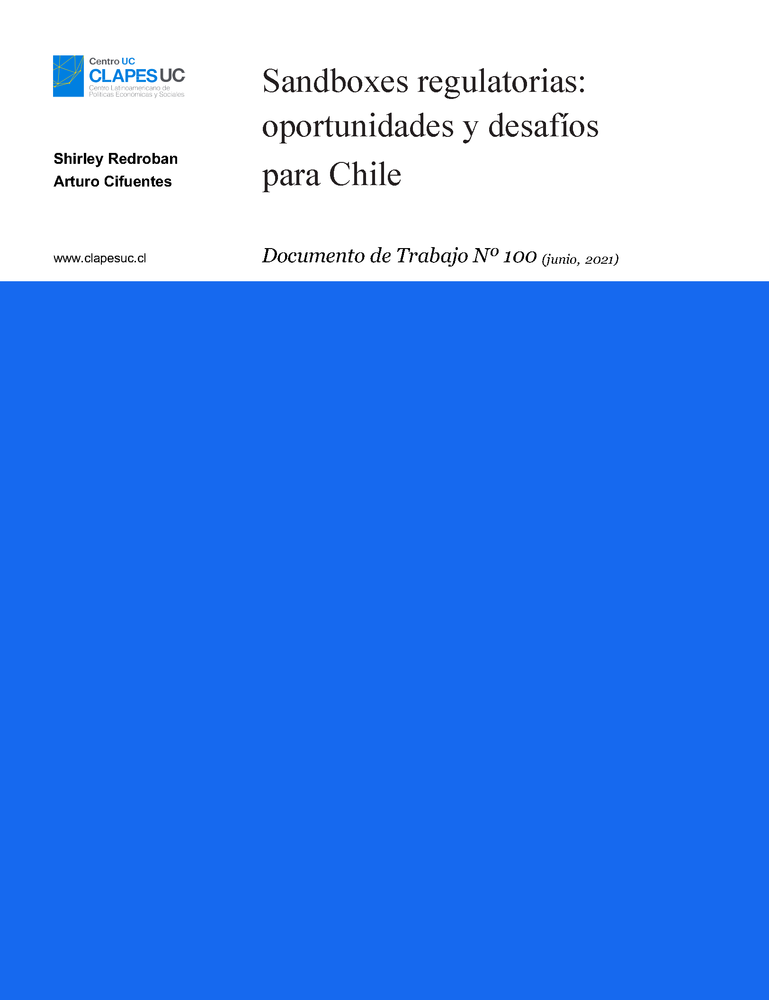 Doc. Trabajo N°100: Sandboxes regulatorias: oportunidades y desafíos para Chile